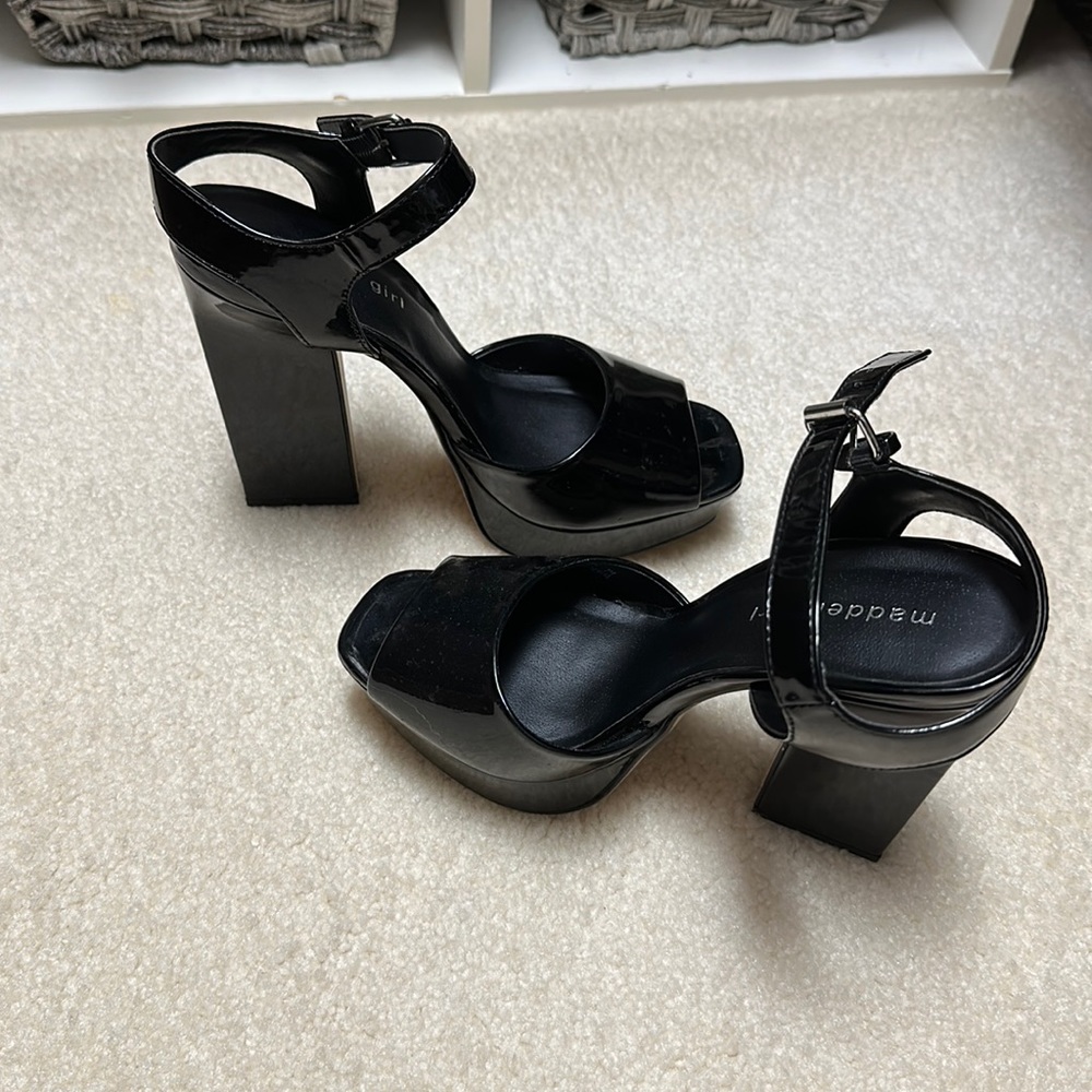 Madden Girl Black AND Nude Patent Heels